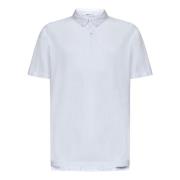 Witte Suede Jersey Polo Shirt James Perse , White , Heren