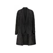 Gestructureerde dubbelgelaagde jas Comme des Garçons , Black , Dames