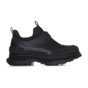 Zwarte Slip-On Sneakers met Ritssluiting Alexander McQueen , Black , H...