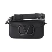 Mini Loco Schoudertas Valentino Garavani , Black , Heren