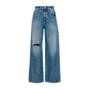 Wide Leg Jeans Upgrade Moderne Vrouw Icon Denim , Blue , Dames
