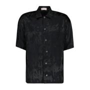 Hawaï Overhemd Alexander McQueen , Black , Heren