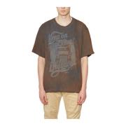 Katoenen Print T-Shirt Dsquared2 , Gray , Heren