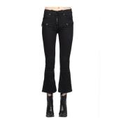 Boot-gesneden jeans Unravel Project , Black , Dames