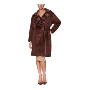 Ludovica Logo Wrap Coat Guess , Brown , Dames