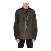 Denim Splintered Outer Shirt Rick Owens , Black , Heren