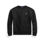 Klassieke Fleece Trui - Zwart Ralph Lauren , Black , Dames