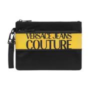 Nylon Pochette met Afneembare Polsband Versace Jeans Couture , Black ,...