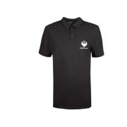 Polo Shirt met Logo Print Frankie Morello , Black , Heren