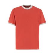 Sportieve Chic Heren T-Shirt Eleventy , Orange , Heren