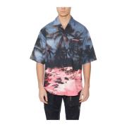 Bedrukt Bowling Shirt Dsquared2 , Multicolor , Heren