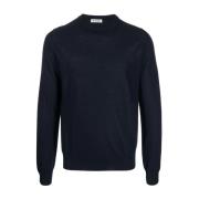 Ronde Hals Jersey Jil Sander , Blue , Heren