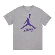 NBA Essential Tee Loslak - Streetwear Collectie Jordan , Gray , Heren