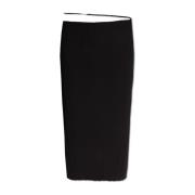 Pralu geribbelde rok Jacquemus , Black , Dames