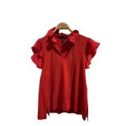 Pre-owned Wool tops Louis Vuitton Vintage , Red , Dames