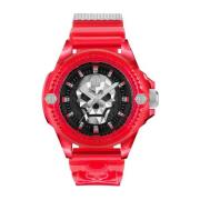 The $kull Synthetisch Horloge Philipp Plein , Red , Heren