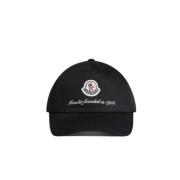 Zwarte Katoenen Baseballpet met Logo 1952 Moncler , Black , Heren