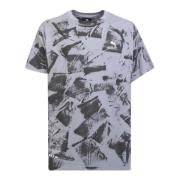 Logo Print T-Shirt, Grijs, Lange Mouwen Mauna Kea , Gray , Heren