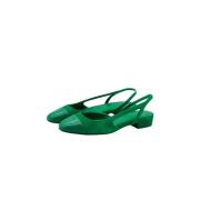 Luisa Groene Leren Flats Toral , Green , Dames