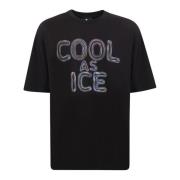 Cool As Ice Grafische Print T-shirt Mauna Kea , Black , Heren