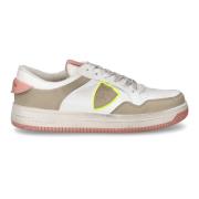 Vintage Stijl Lage Sneakers Philippe Model , White , Dames