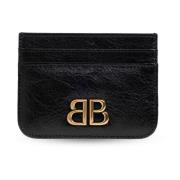 Kaarthouder met logo Balenciaga , Black , Dames