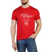 Heren T-shirt met korte mouwen en ronde hals Tommy Hilfiger , Red , He...