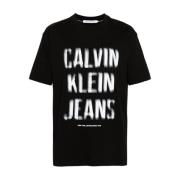 Zwarte T-shirts en Polos van Calvin Klein Calvin Klein Jeans , Black ,...
