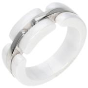 Pre-owned White Gold rings Chanel Vintage , Gray , Dames