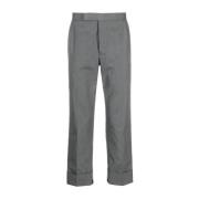 Backstrap Broek in Typemachine Stof Thom Browne , Gray , Heren