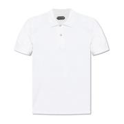 Katoenen poloshirt Tom Ford , White , Heren