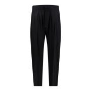 Zijden broek met monogram Dolce & Gabbana , Black , Heren