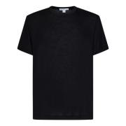 Zwart Crewneck T-Shirt James Perse , Black , Heren