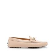 Leren Loafers - Klassiek Model Tod's , Beige , Dames