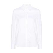 Witte Katoenen Overhemd met Voorsluiting Brunello Cucinelli , White , ...
