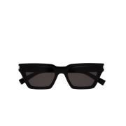 Womens Cateye Sunglasses in Black Saint Laurent , Black , Dames