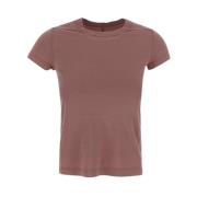Katoenen Cropped T-Shirt Rick Owens , Pink , Dames