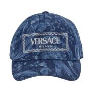 Katoenen Baseballpet Versace , Blue , Dames