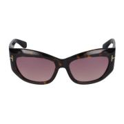 Stijlvolle zonnebril Ft1065 Tom Ford , Brown , Dames