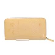 Pre-owned Leather wallets Louis Vuitton Vintage , Beige , Dames