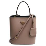 Pre-owned Leather prada-bags Prada Vintage , Pink , Dames