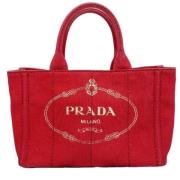 Pre-owned Canvas prada-bags Prada Vintage , Red , Dames