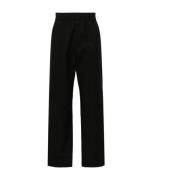 Zwarte katoenen broek met elastische taille Valentino Garavani , Black...
