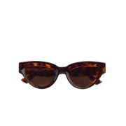 Bruine schildpad cateye zonnebril voor dames Bottega Veneta , Brown , ...