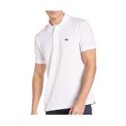 Klassieke Polo Shirt - Wit Lacoste , White , Heren