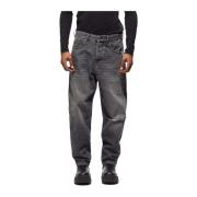 Ripped Tapered Jeans met Ripped Details Young Poets , Gray , Heren