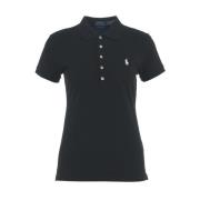 Zwarte T-shirts & Polos voor Dames Ralph Lauren , Black , Dames
