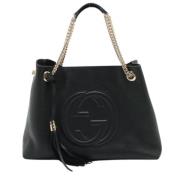 Tijdloze Elegantie Gucci Tote Gucci Vintage , Black , Dames