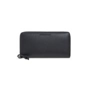 Leren portemonnee Emporio Armani , Black , Heren