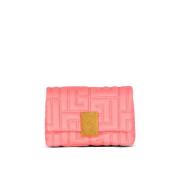 1945 Zacht gewatteerde leren mini tas Balmain , Pink , Dames